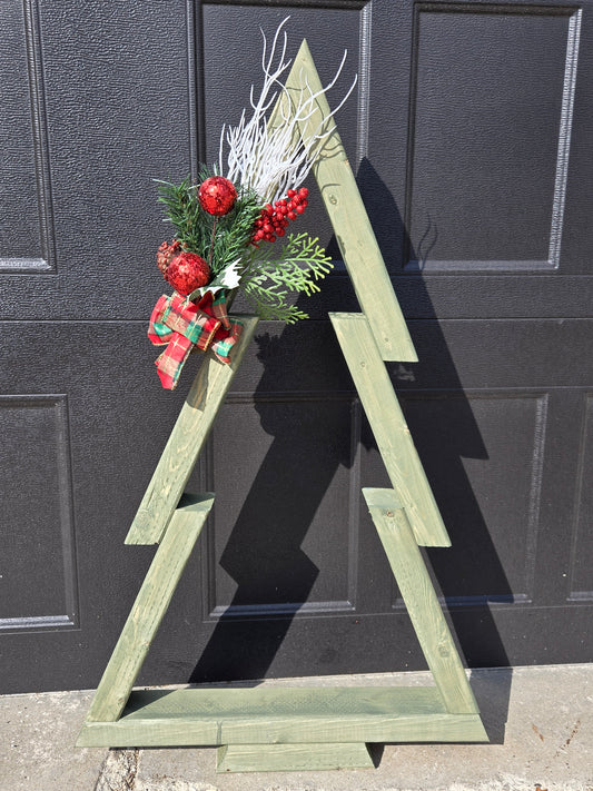 Wood Christmas Tree Decor